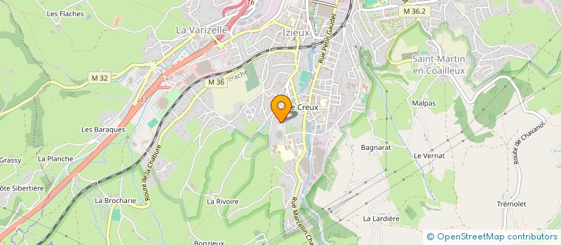 localisation de l'entreprise PIZZ'ALIF AVIGNON à SAINT-CHAMOND