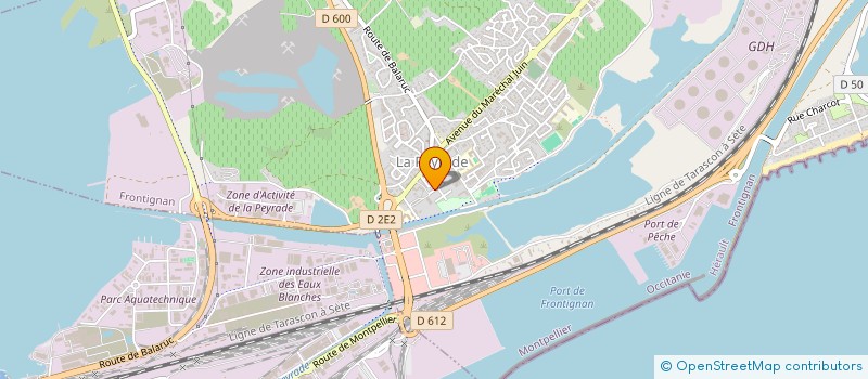 localisation de l'entreprise PIZZ'ALKAN  FRONTIGNAN