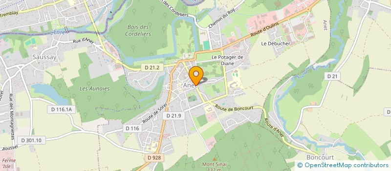 localisation de l'entreprise PIZZ'ANET à ANET