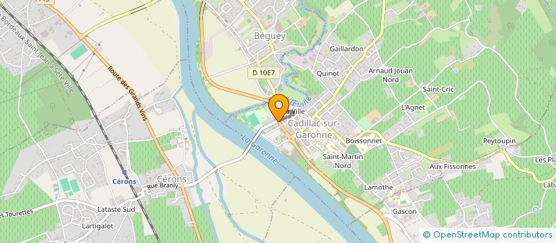 localisation de l'entreprise PIZZ'AQUITAINE  CADILLAC-SUR-GARONNE