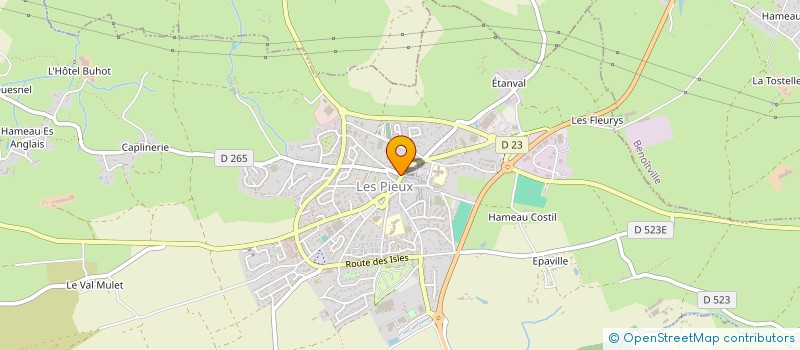 localisation de l'entreprise PIZZ'ATYPIC  LES PIEUX