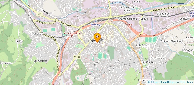 localisation de l'entreprise PIZZ AU BOIS  FIRMINY