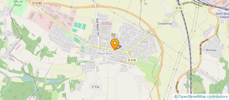 localisation de l'entreprise PIZZ AZZURRO  HEYRIEUX