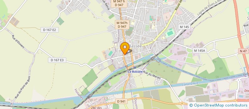 localisation de l'entreprise PIZZ'ELI 7  LA BASSEE