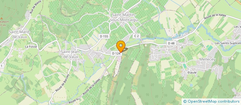 localisation de l'entreprise PIZZ'ELO  SAINT-MARTIN-SOUS-MONTAIGU