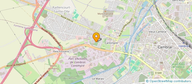 localisation de l'entreprise PIZZ GRILL à FONTAINE-NOTRE-DAME