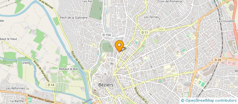 localisation de l'entreprise PIZZ'ITALIE TONY à BEZIERS
