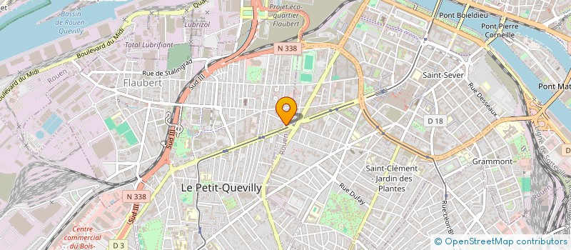 localisation de l'entreprise PIZZ'L  LE PETIT-QUEVILLY