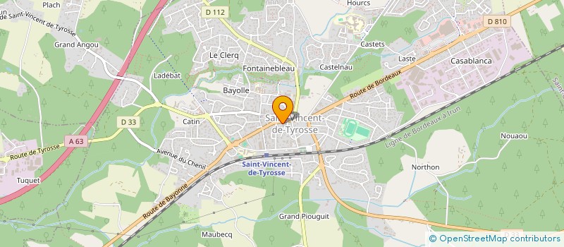 localisation de l'entreprise PIZZ'LANDES à SAINT-VINCENT-DE-TYROSSE