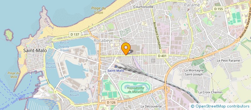 localisation de l'entreprise PIZZ'MANIA à SAINT-MALO