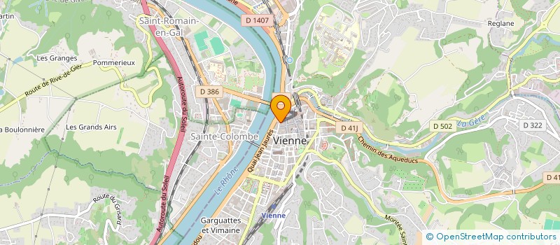 localisation de l'entreprise PIZZ'N GRILL à VIENNE