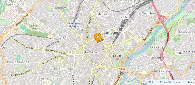 localisation de l'entreprise PIZZ N LOVE  LIMOGES