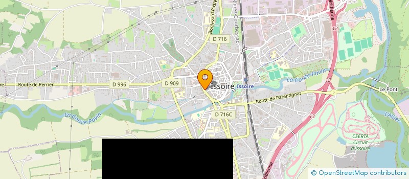 localisation de l'entreprise PIZZ24/7  ISSOIRE