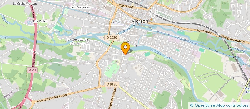 localisation de l'entreprise PIZZA 18  VIERZON