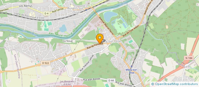 localisation de l'entreprise PIZZA 2000  MERY-SUR-OISE