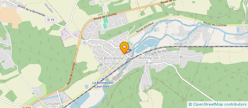 localisation de l'entreprise PIZZA 27  LA BONNEVILLE-SUR-ITON