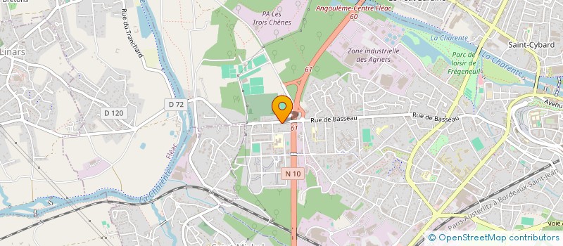 localisation de l'entreprise PIZZA 335 à ANGOULEME