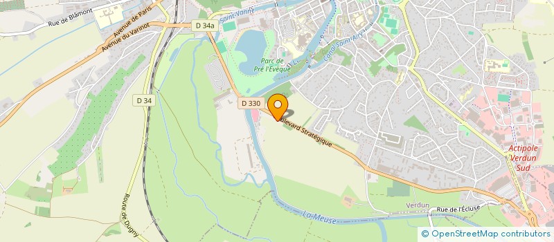 localisation de l'entreprise PIZZA 55 à VERDUN