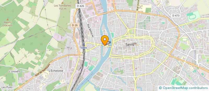 localisation de l'entreprise PIZZA ALADIN à SENS