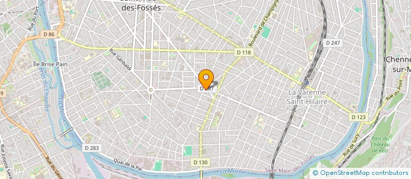 localisation de l'entreprise PIZZA ARTISANALE à SAINT-MAUR-DES-FOSSES