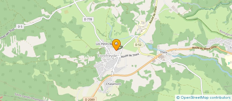 localisation de l'entreprise PIZZA ARVERNE  SAINT-GENES-CHAMPANELLE