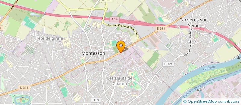 localisation de l'entreprise PIZZA AUTHENTIQUE à MONTESSON