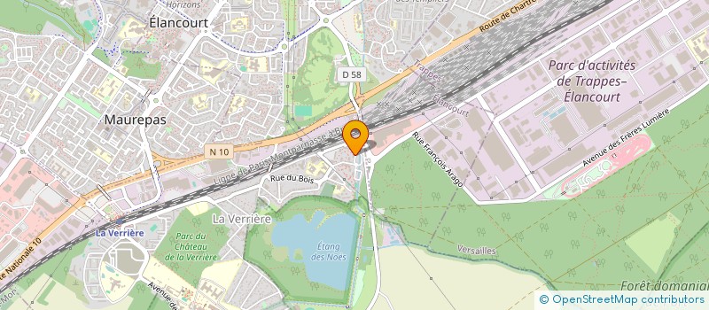 localisation de l'entreprise PIZZA B.E.  LA VERRIERE