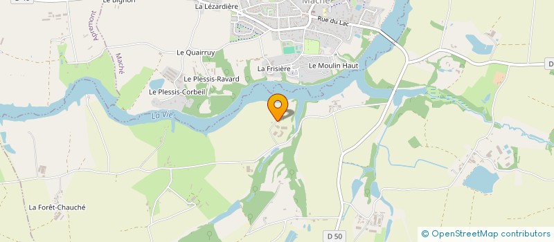 localisation de l'entreprise PIZZA BEAR  GENETOUZE (LA)