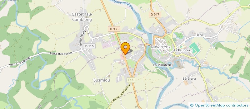 localisation de l'entreprise PIZZA BELLA à SUSMIOU