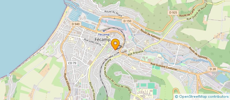 localisation de l'entreprise PIZZA BELLA CROUTE  FECAMP