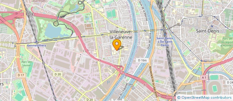 localisation de l'entreprise PIZZA BELLA VITA à VILLENEUVE-LA-GARENNE