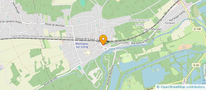 localisation de l'entreprise PIZZA BEN SALAH à MONTIGNY-SUR-LOING