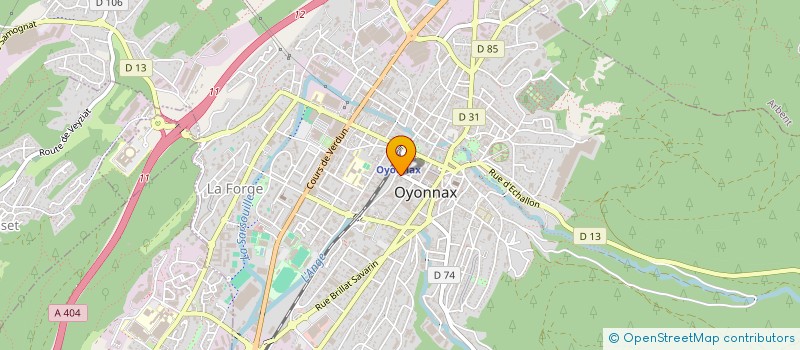 localisation de l'entreprise PIZZA BOISEE à OYONNAX