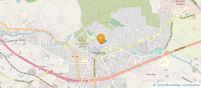 localisation de l'entreprise PIZZA BOLOGNA à HYERES