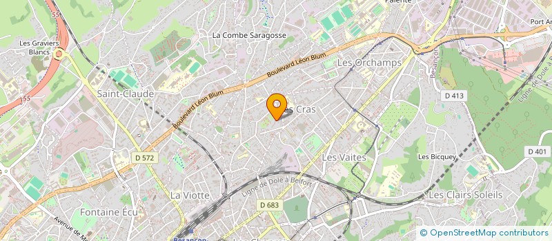 localisation de l'entreprise PIZZA BROS BONINCONTRO à BESANCON