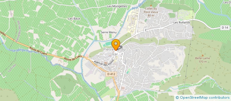 localisation de l'entreprise PIZZA CELIA  PIERREFEU-DU-VAR