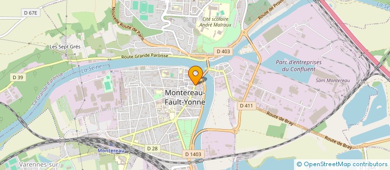 localisation de l'entreprise PIZZA CHAHINE  MONTEREAU-FAULT-YONNE