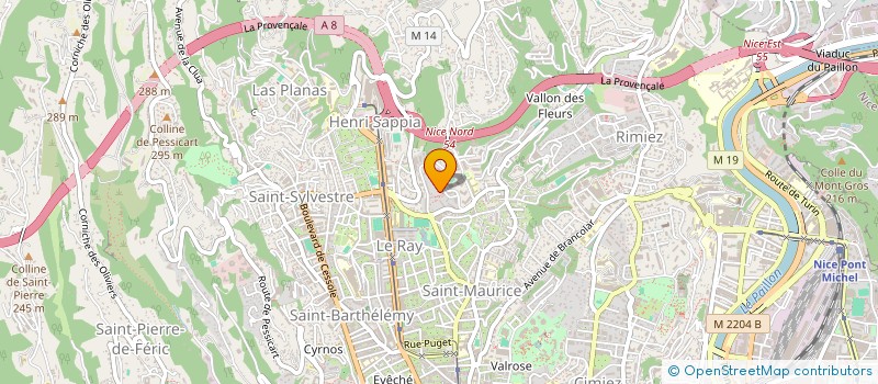 localisation de l'entreprise PIZZA CHAMBRUN à NICE