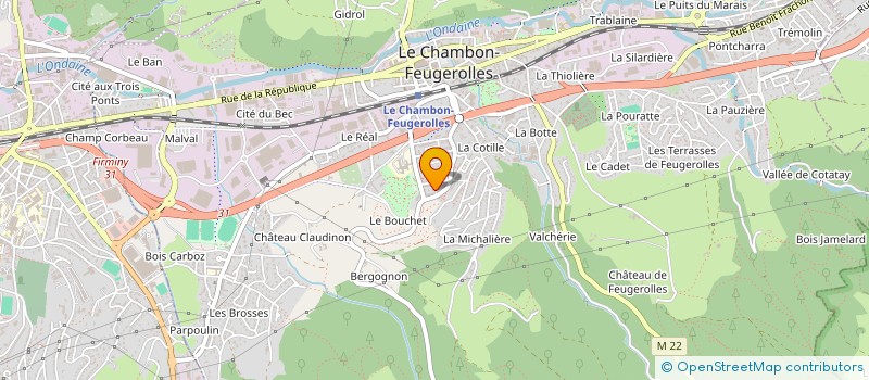 localisation de l'entreprise PIZZA CHEZ BAB'S  LE CHAMBON-FEUGEROLLES