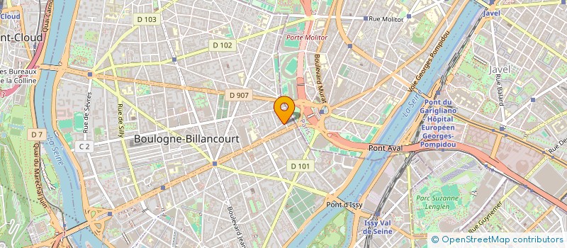 localisation de l'entreprise PIZZA CHEZ NOUS à BOULOGNE-BILLANCOURT