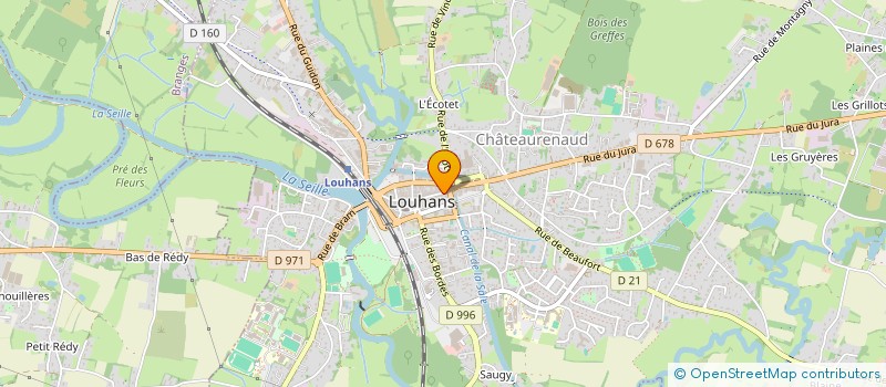 localisation de l'entreprise PIZZA CHRONO à LOUHANS