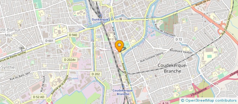 localisation de l'entreprise PIZZA CITY  COUDEKERQUE-BRANCHE