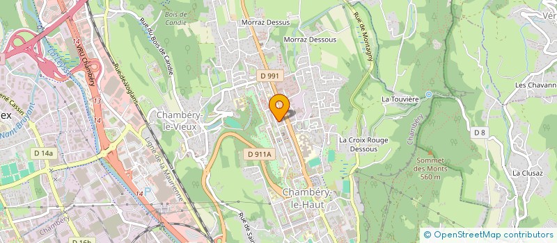 localisation de l'entreprise PIZZA CLIC  CHAMBERY