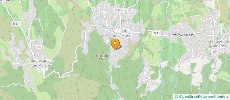 localisation de l'entreprise PIZZA COCO  VILLELONGUE-DELS-MONTS