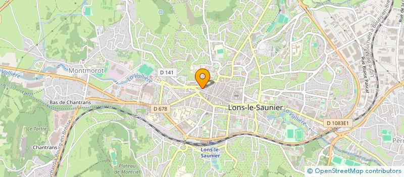 localisation de l'entreprise PIZZA CORNER à LONS-LE-SAUNIER