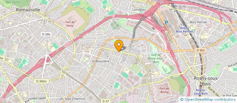 localisation de l'entreprise PIZZA COSMOS à MONTREUIL