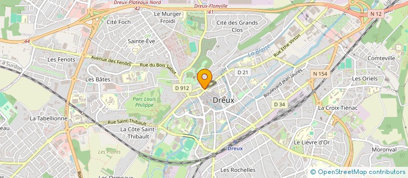 localisation de l'entreprise PIZZA D'ORFEUIL à DREUX