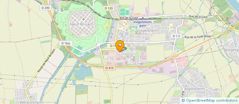 localisation de l'entreprise PIZZA DA PIETRO  VOLGELSHEIM