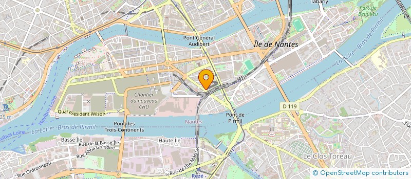 localisation de l'entreprise PIZZA DE L'ILE à NANTES