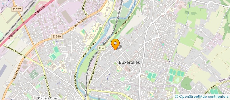 localisation de l'entreprise PIZZA DE L OUEST  BUXEROLLES